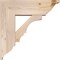 Ekena Millwork Balboa Traditional Smooth Bracket w/ Offset Brace, Douglas Fir, 7 1/2"W x 22"D x 22"H BKT0806X22X22BOA01SDF - alternate 2